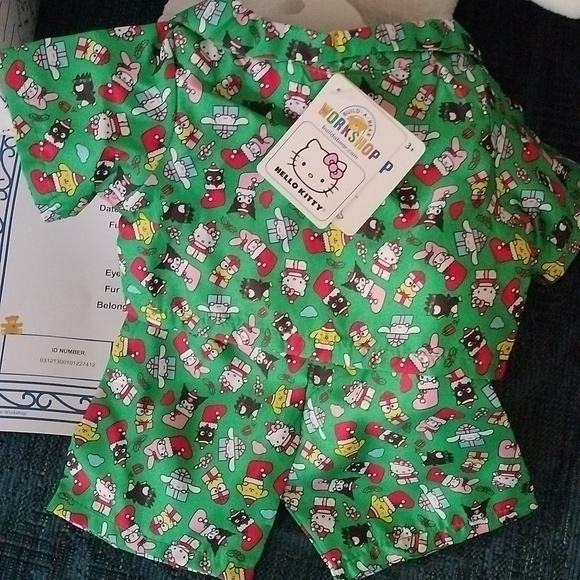 Build-A-Bear Hello Kitty Friends Cinnamoroll w/ Holiday Pajamas + Birth Certif - Picture 5 of 8